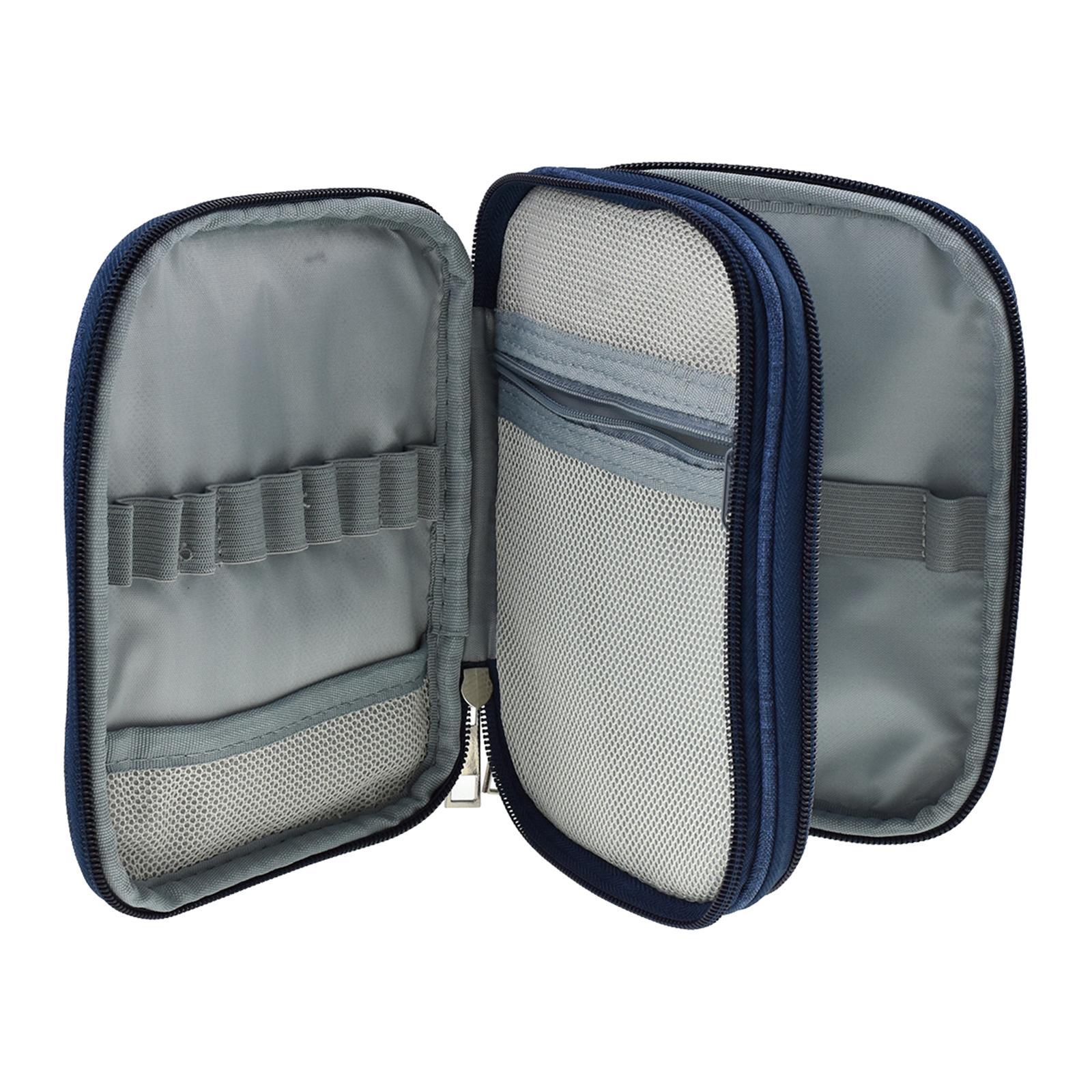 Travel Accessories Organizer Bag - Niebieska przenośna torba do przechowywania haczyków