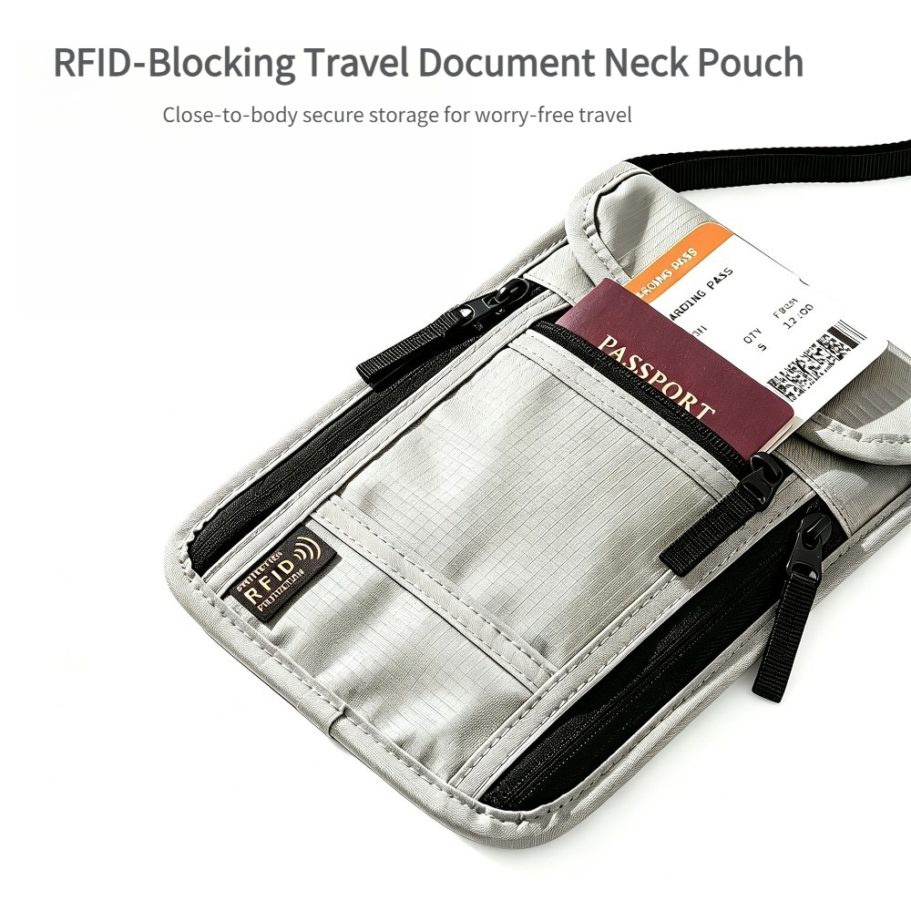 Travel Accessories Wallet - Portfel podróżny na szyję, etui na