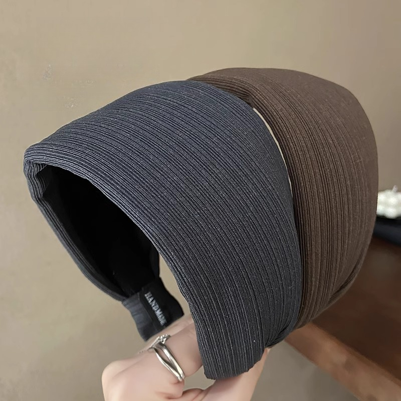 Travel Accessories Aesthetic - Gruba, szeroka opaska do włosów, antypoślizgowe